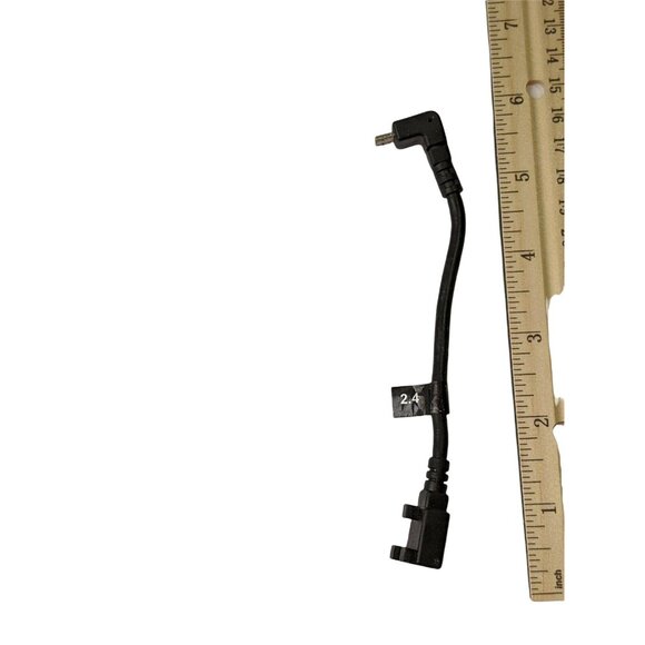 Right-Angle Micro USB Male To Female Extension Cable Adapter Black 6.5 Inches Lo - Picture 2 of 4